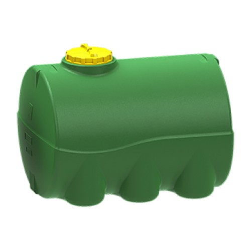 Емкость KSC T- 5000 л цилиндрическая горизонтальная зеленый