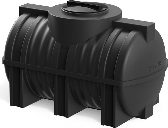 Емкость POLIMER GROUP G  500 горизонтальная черный