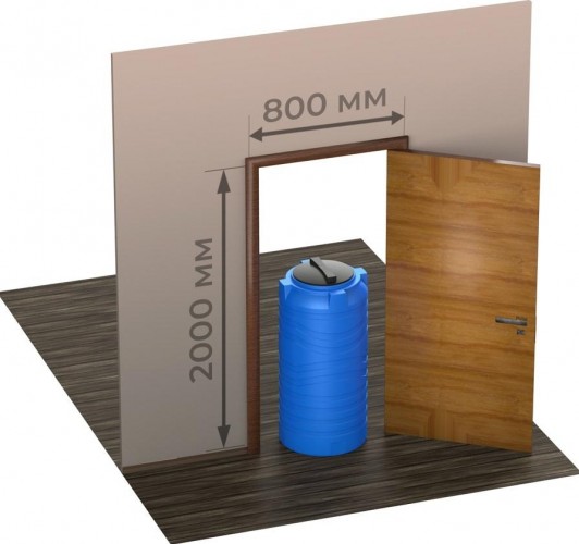 Емкость POLIMER GROUP N  200 вертикальная синий - изображение 3