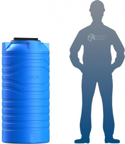 Емкость POLIMER GROUP N  300 вертикальная синий - изображение 3
