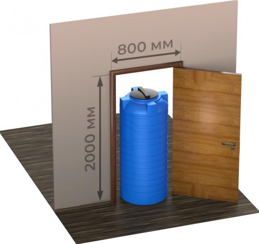 Емкость POLIMER GROUP N  400 вертикальная черный - изображение 3