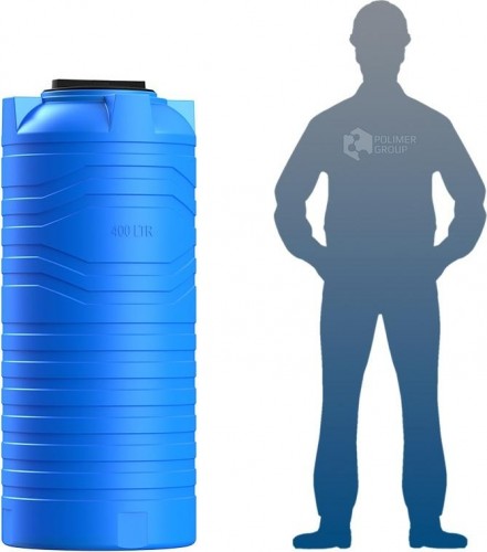 Емкость POLIMER GROUP N  400 вертикальная синий - изображение 4