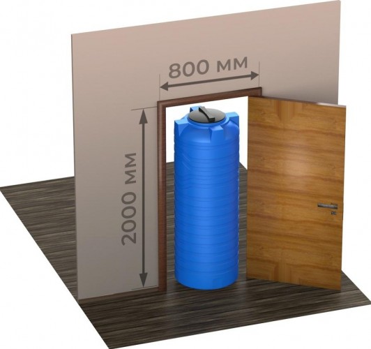 Емкость POLIMER GROUP N  500 вертикальная зеленый - изображение 3