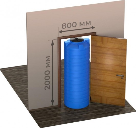 Емкость POLIMER GROUP N  600 вертикальная зеленый - изображение 3