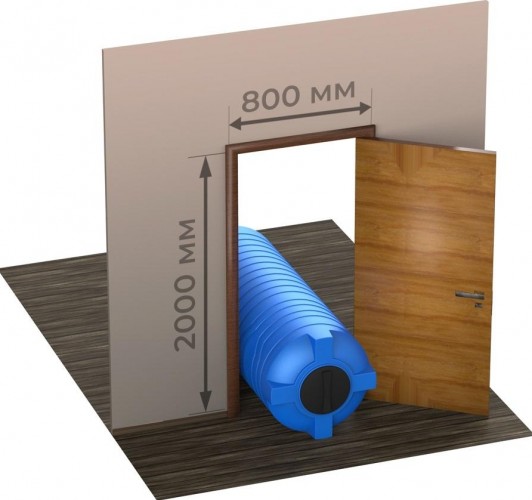 Емкость POLIMER GROUP N  800 вертикальная синий - изображение 3