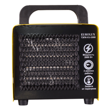 Тепловая электрическая пушка Eurolux ТЭПК-EU-2000 керамический нагревательный элемент, квадратная - изображение 10