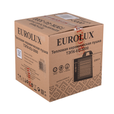 Тепловая электрическая пушка Eurolux ТЭПК-EU-3000 керамический нагревательный элемент, квадратная - изображение 16