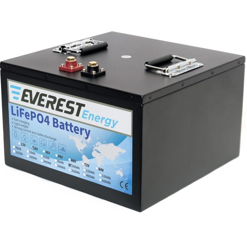 Литиевый тяговый аккумулятор Everest LFP-24V100AH - изображение 3