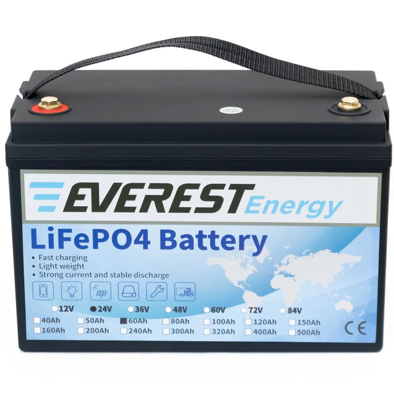 Литиевый тяговый аккумулятор Everest LFP-24V60AH