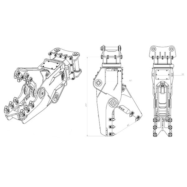 Гидравлические ножницы EXTEN KRAKEN KR3000 - изображение 2