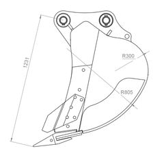 Экскаваторный ковш EXTEN Vm0,88 - изображение 4