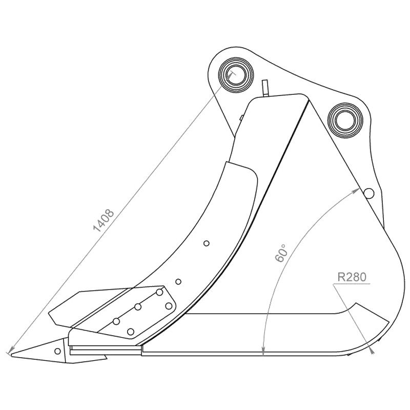 Экскаваторный ковш EXTEN Vs0,81 - изображение 2