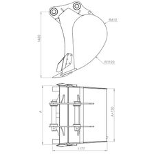 Экскаваторный ковш EXTEN Vx1,8 - изображение 4