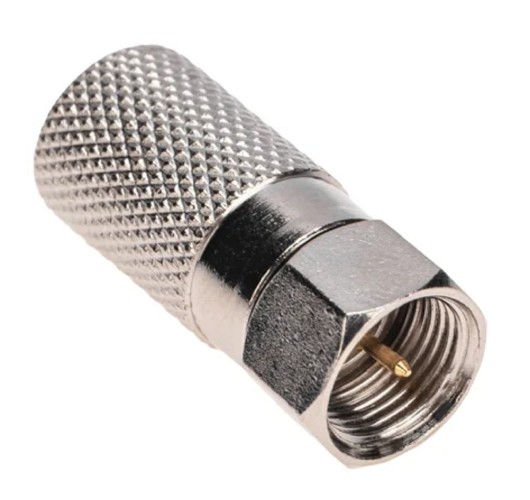 F-разъем Proconnect 05-4007-4 ( уп. 50 штук ) для RG-11, (с пином), L=28,5мм, цинк 05-4007-4 - изображение 2