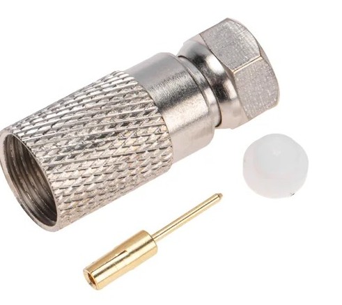 F-разъем REXANT 05-4007 ( уп. 50 штук ) для RG-11, (с пином), L=28,5мм, медь 05-4007 - изображение 2
