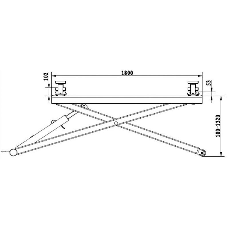 Подъемник ножничный F27 AE&T (220В) мобильный со средней высотой подъема - изображение 3