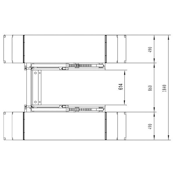 Подъемник ножничный F6010 AE&T (220В) мобильный со средней высотой подъема - изображение 4