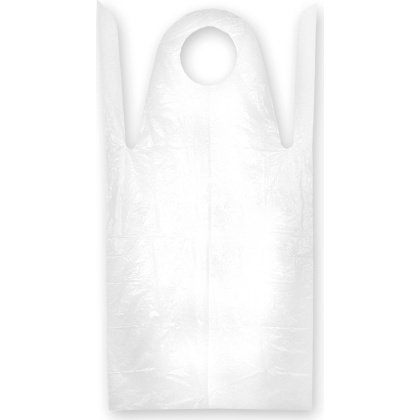 Фартук одноразовый белый 100 шт [59357]