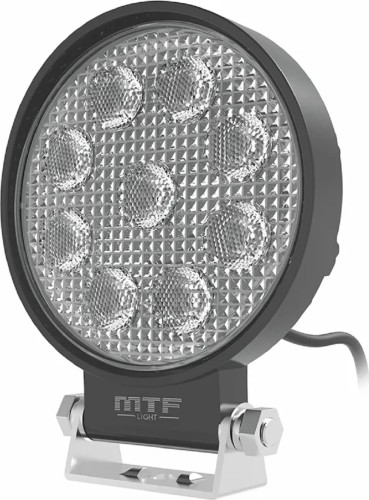 Фары дополнительного освещения MTF LIGHT PL27K6R 12-60В, 27Вт, 3500лм, 6000К, круглый