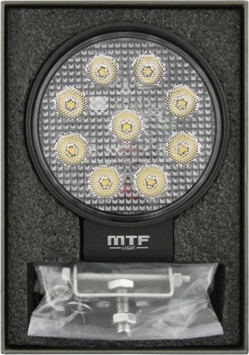 Фары дополнительного освещения MTF LIGHT PL27K6R 12-60В, 27Вт, 3500лм, 6000К, круглый - изображение 4