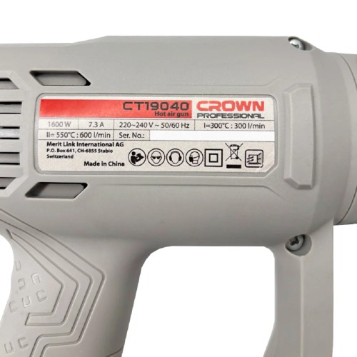 Фен строительный Crown CT19040 - изображение 5
