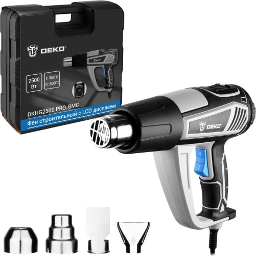 Фен строительный DEKO DKHG2500 PRO в кейсе 085-1078 - изображение 4