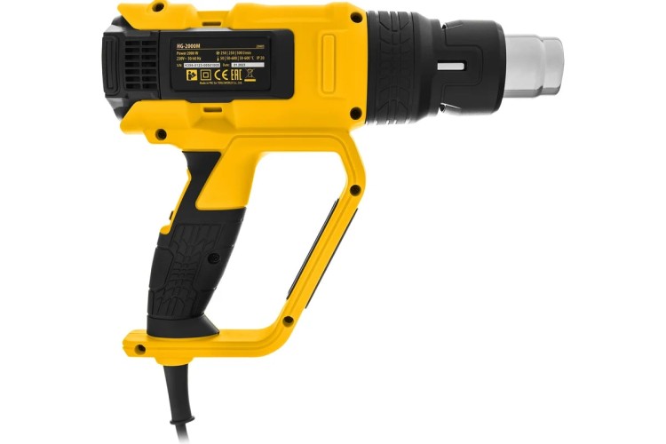 Фен строительный Denzel HG-2000M, 2000 Вт 28005 - изображение 3