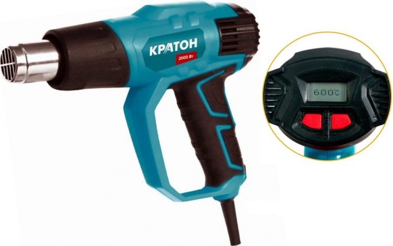 Фен строительный КРАТОН HAG-2000 ЕD 3 09 01 004 - изображение 2