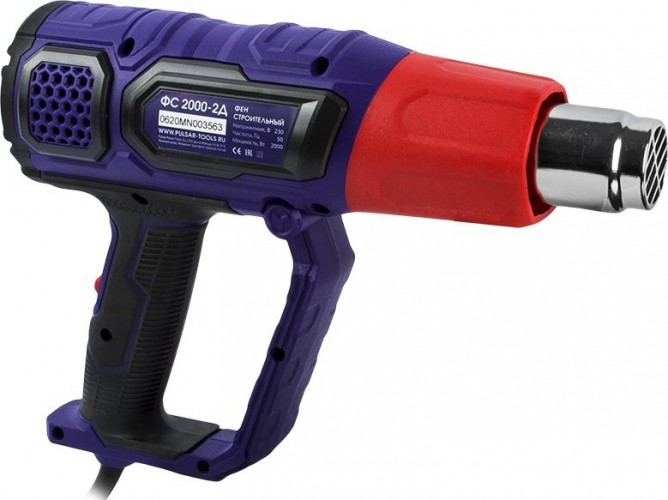 Фен строительный ПУЛЬСАР ФС 2000-2Д 792-544 - изображение 2