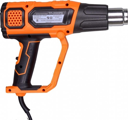 Фен строительный сетевой ВИХРЬ ТП-2000 РД 72/2/4 - изображение 2