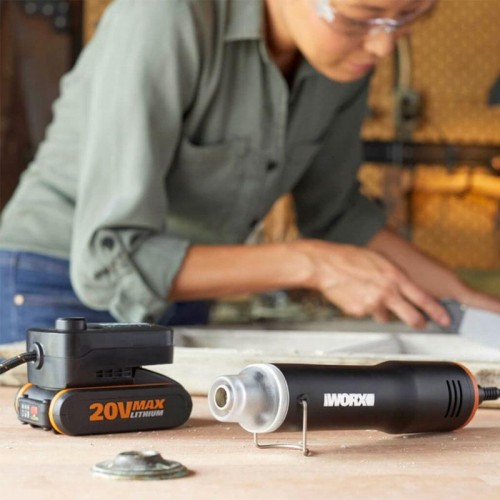 Фен строительный Worx WX743.9 без АКБ и ЗУ аккумуляторный WX743.9 - изображение 4