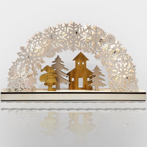 Фигурка деревянная Neon-Night Рождественская сказка с подсветкой 44,5x6x24 см 504-021 - изображение 2