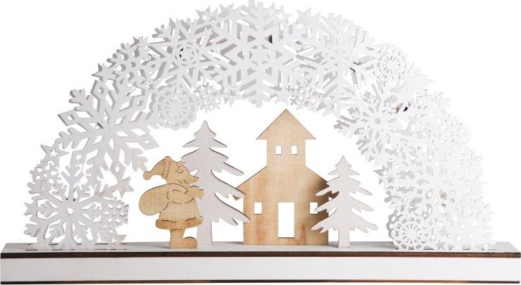 Фигурка деревянная Neon-Night Рождественская сказка с подсветкой 44,5x6x24 см 504-021