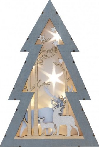 Фигурка деревянная Neon-Night Елочка с подсветкой 20х6,5х29 см 504-025 - изображение 2