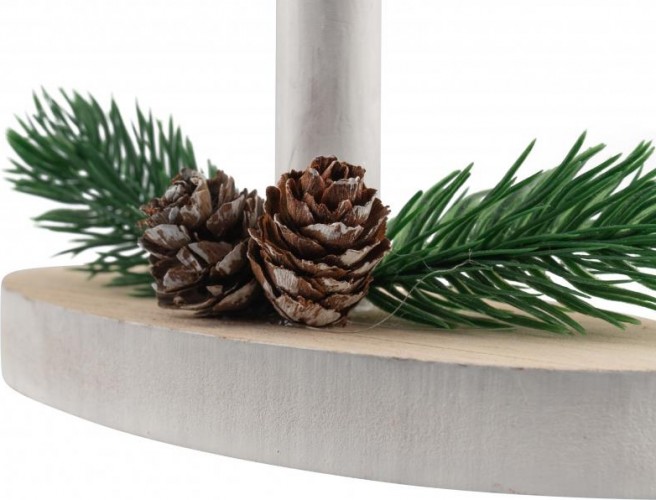 Фигурка деревянная Neon-Night Елка на подставке с подсветкой 14,5х5х30 см 504-028 - изображение 3