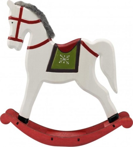 Фигурка деревянная Neon-Night Игрушечный пони белый 25х5,5х26,5 см 504-044