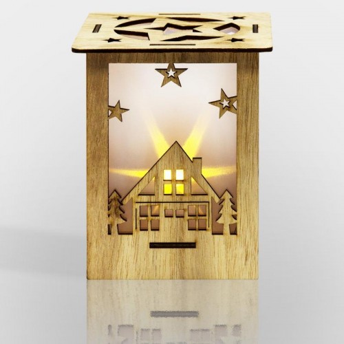 Фигурка деревянная Neon-Night Волшебный фонарик с подсветкой 13,8х11х11 см 504-023 - изображение 3