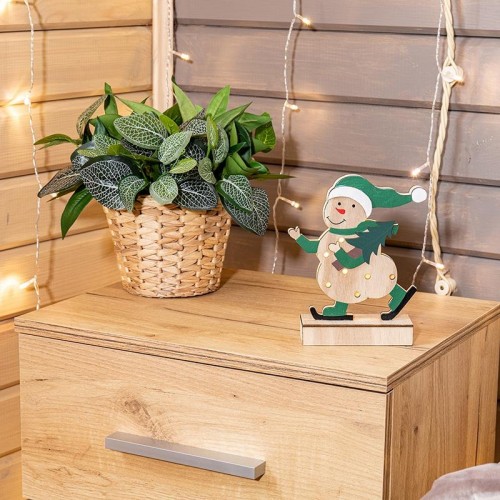 Фигурка деревянная Neon-Night Снеговик с подсветкой 18 см 504-017 - изображение 5