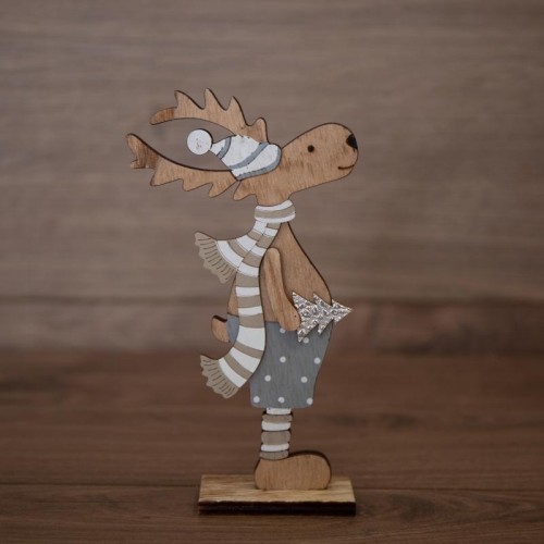 Фигурка деревянная Neon-Night Рождественский Олень синий 10,5х4х18 см 504-005 - изображение 2