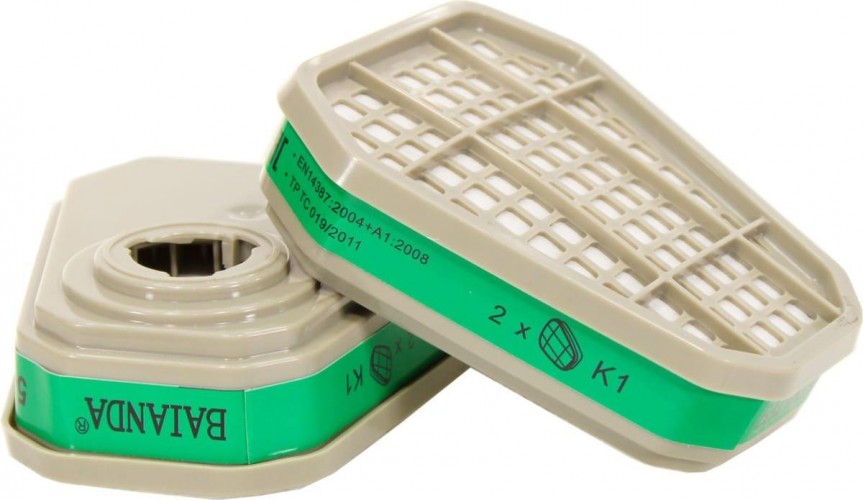 Фильтр для защиты от газов и паров BAIANDA 5411 K1, 2шт