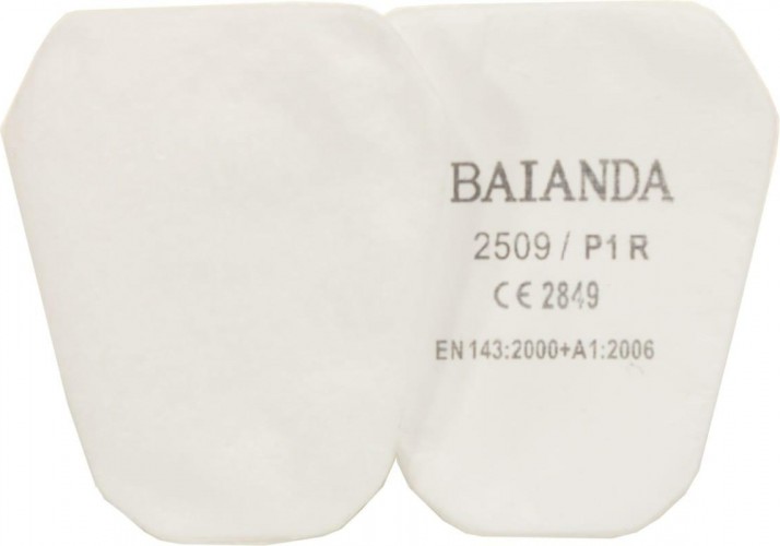 Фильтр для защиты от твердых и жидких частиц BAIANDA 2509 P1R, 10 шт