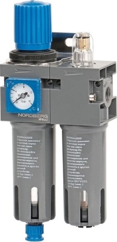 Фильтр NORDBERG NP8442 воздушный с редуктором и лубрикатором, ¼"