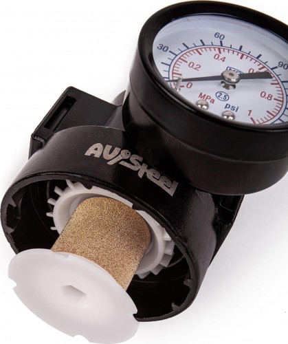 Фильтр с регулятором давления AV Steel AV-700505 1/4 до 9 атм - изображение 4