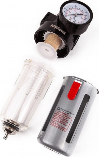 Фильтр с регулятором давления AV Steel AV-700505 1/4 до 9 атм - изображение 3