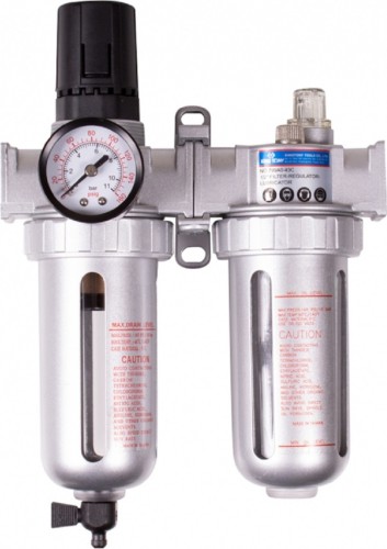 Фильтр с регулятором и лубрикатором  KING TONY 799A0-33C 3/8", с манометром