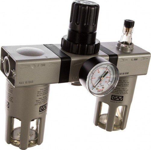 Фильтр с регулятором и лубрикатором GAV G-FRL-200 3/8"  3/8"  13029 - изображение 2