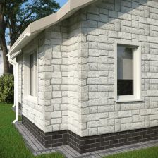 Фасадная панель FineBer Камень крупный мелованный цвет белый - изображение 10