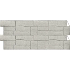 Фасадная панель FineBer Камень крупный мелованный цвет белый - изображение 8