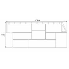 Фасадная панель FineBer Камень крупный мелованный цвет белый - изображение 9