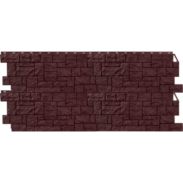 Фасадная панель FineBer Камень дикий цвет коричневый - изображение 3